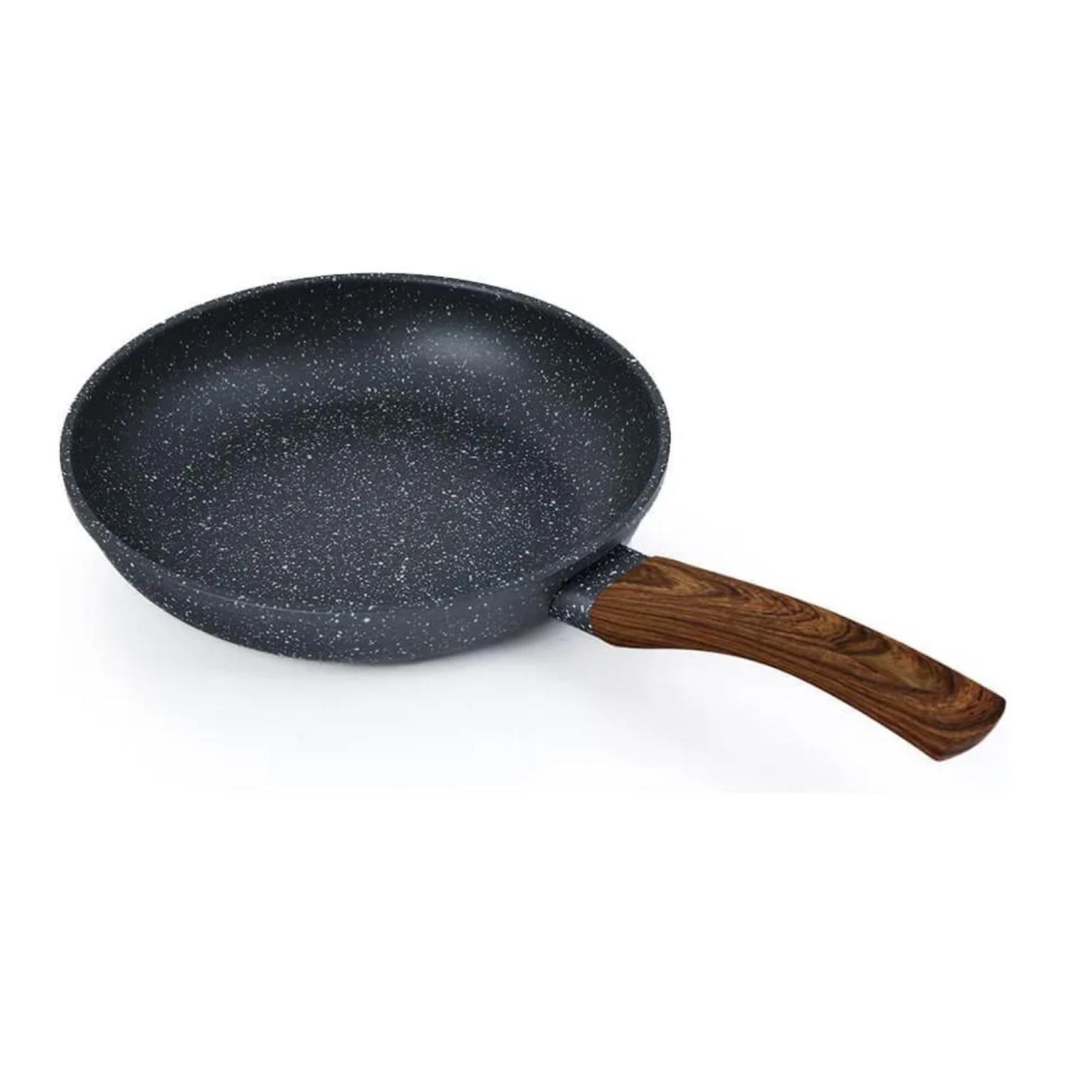 Sarten De Induccion Antiadherente 24cm Con Mango De Madera-1