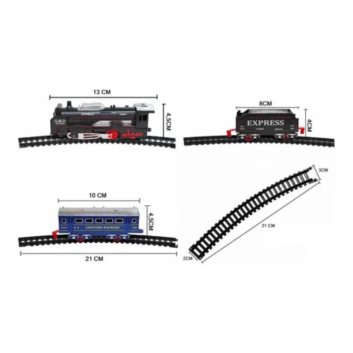 Juguete Tren Locomotora Con Vagones Accesorios Infnatil-3