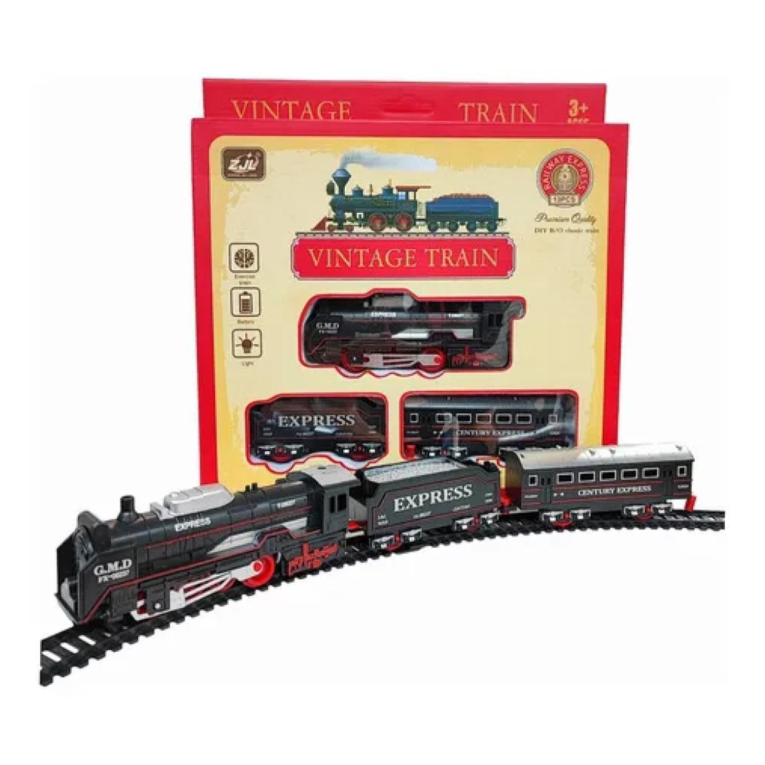 Juguete Tren Locomotora Con Vagones Accesorios Infnatil-4