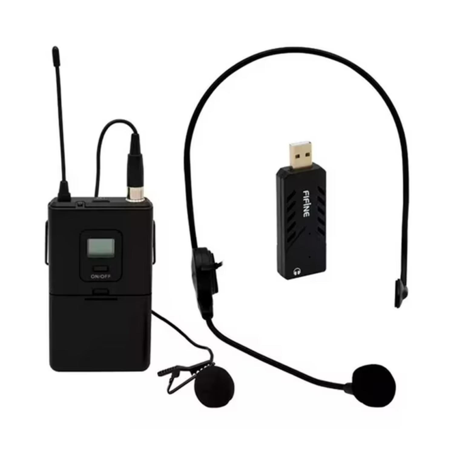 Microfono Inalambrico Solapa Negro K031B-3