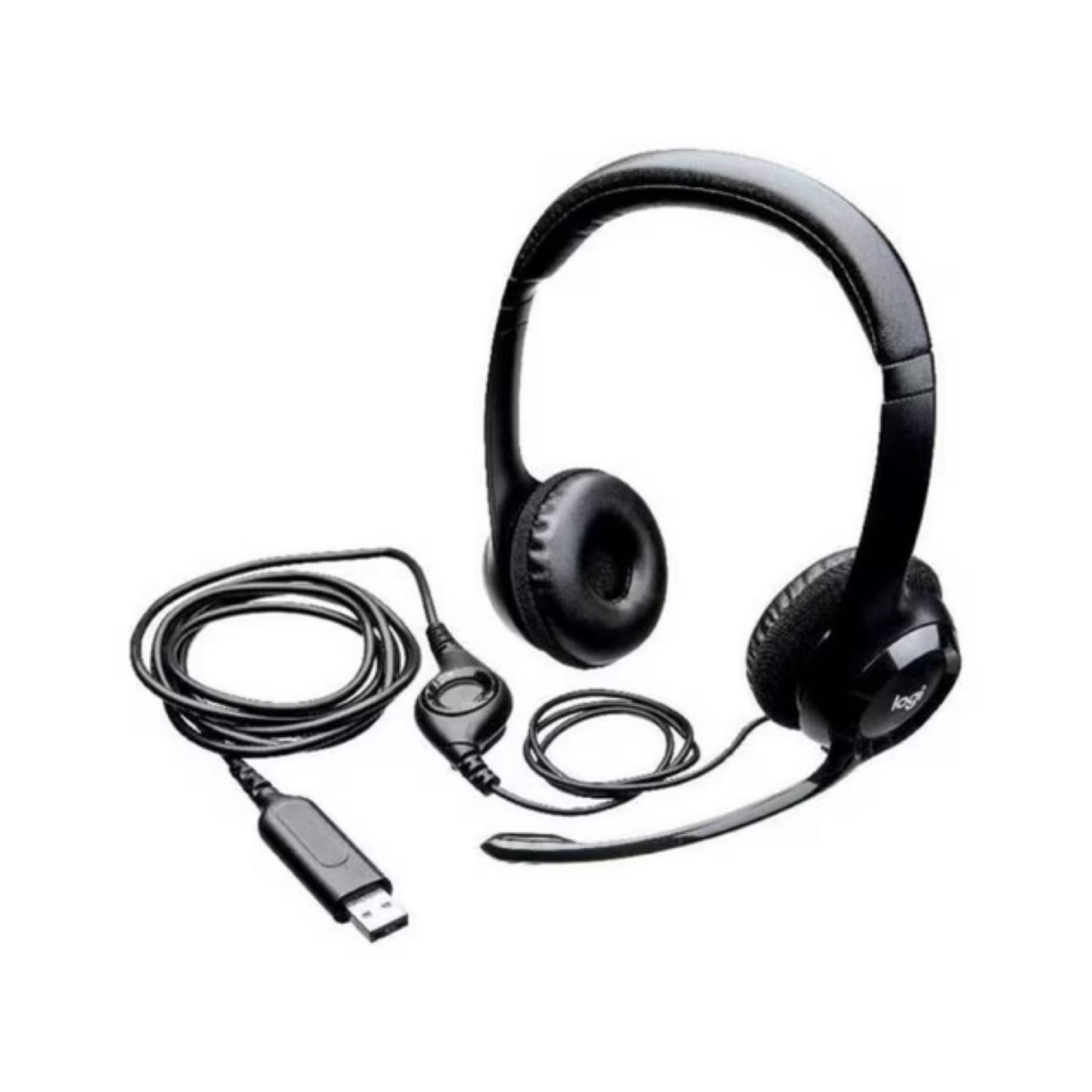 Audifono Headset Con Microfono USB H390 Negro-1