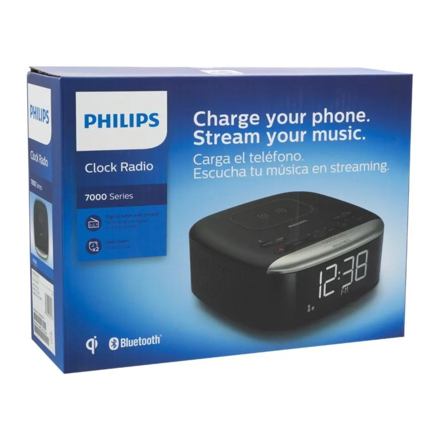 Radio AM FM Reloj Digital Bluetooth Alarma AR7606/37-5