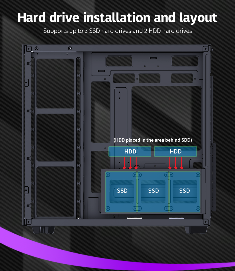 Gabinete Gamer Mid tower Atx Rgb Vidrio Templado Max 10 Fan Blanco-4