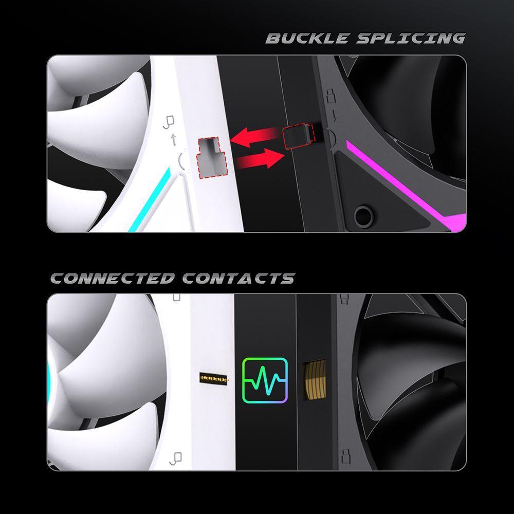 Ventiladores Pc 120mm Argb Lovingcool 120 Kit Pack 3 Unids 63CFM 29 DBA 2 26mmH2O-5