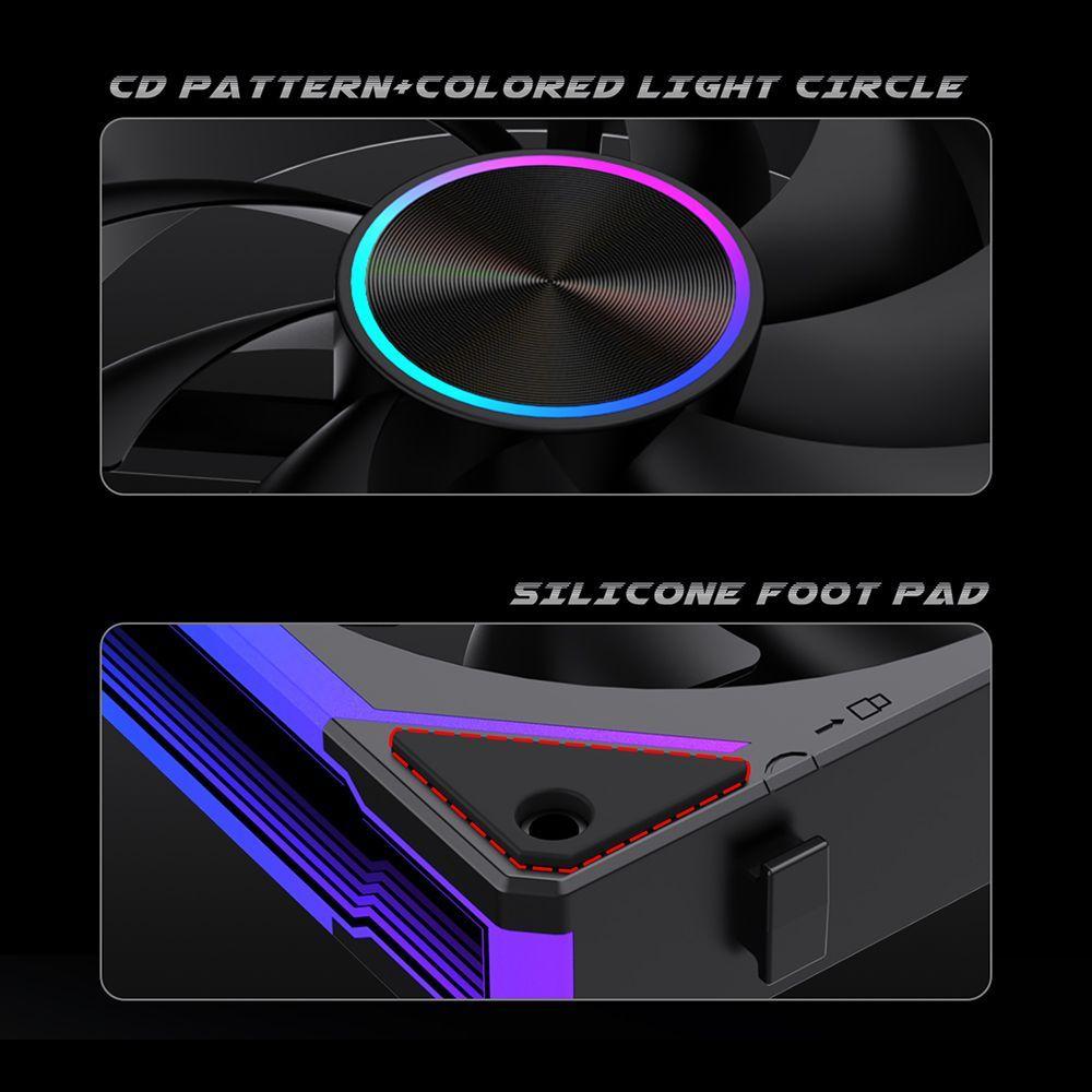 Ventiladores Pc 120mm Argb Lovingcool 120 Kit Pack 3 Unids 63CFM 29 DBA 2 26mmH2O-7