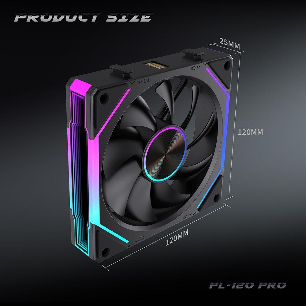 Ventiladores Pc 120mm Argb Lovingcool 120 Kit Pack 3 Unids 63CFM 29 DBA 2 26mmH2O-8