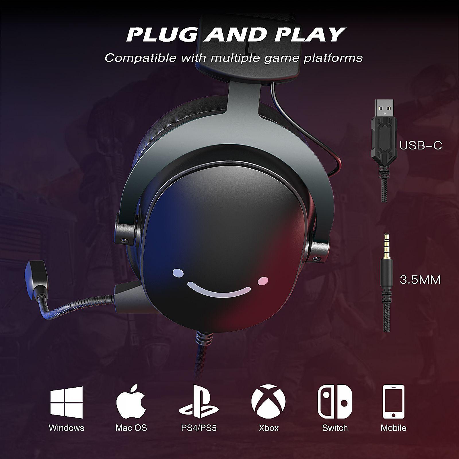 FIFINE AmpliGame H9 – Auriculares Gaming 7.1 con Micrófono Pro, Ultra Cómodos y Multiplatafo-4