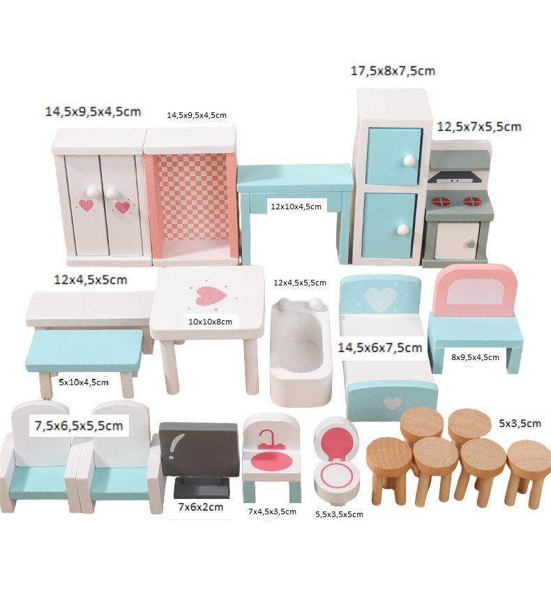  Muebles De Madera Para Casa  muñecas 22 u W06B144-7