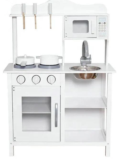 Cocina De Juguete De Madera Con Accesorios W10c404h-0