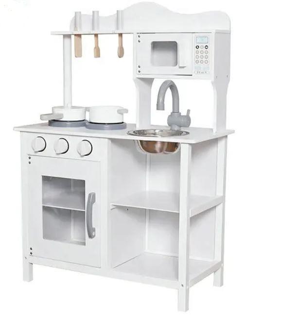 Cocina De Juguete De Madera Con Accesorios W10c404h-1