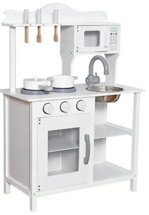 Cocina De Juguete De Madera Con Accesorios W10c404h-2