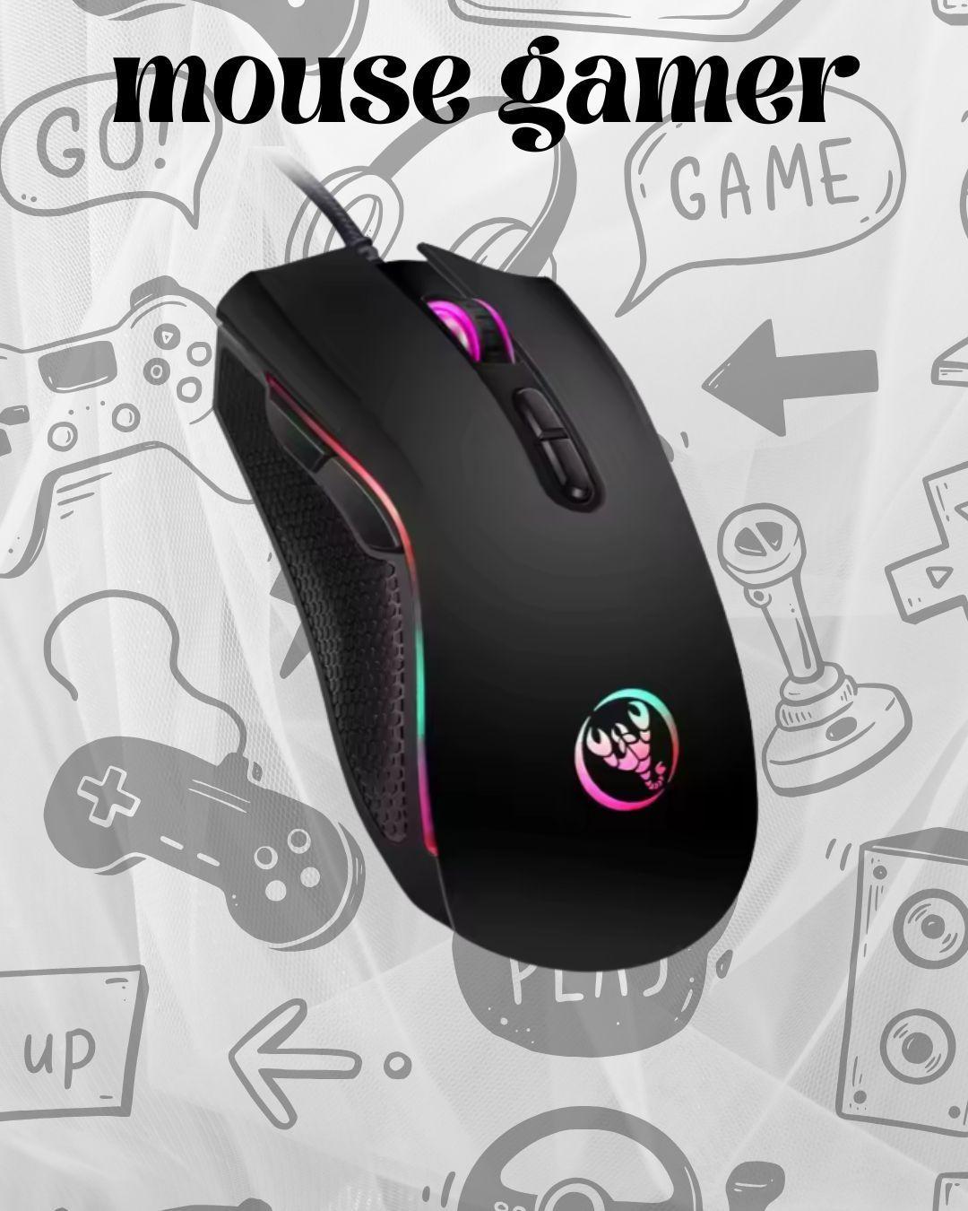 Mouse Gamer A869 Rgb - Ergonomía Y Precisión Pro -3