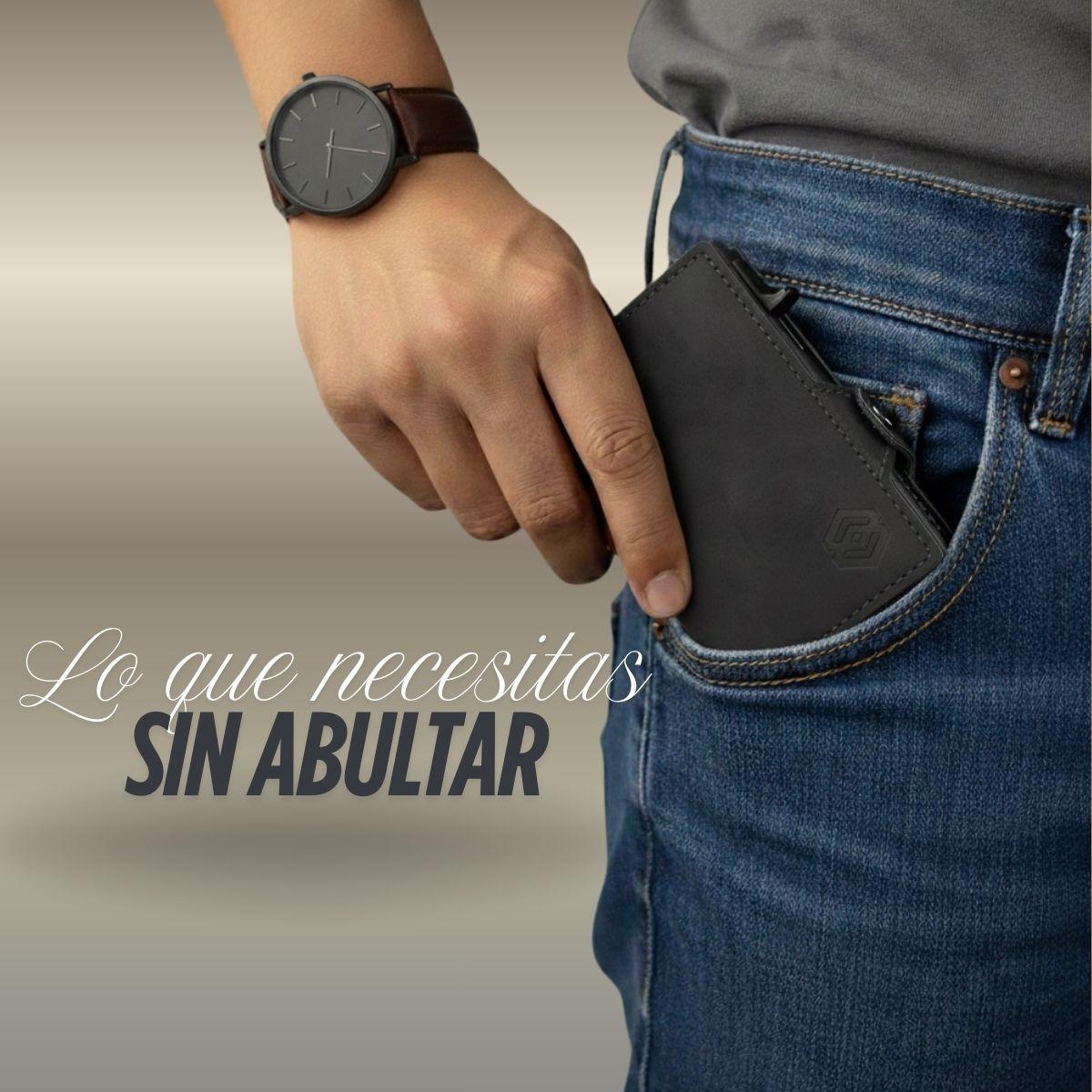 Billetera Y Tarjetero Asaceg Con Bloqueo Rfid Cuero Pu-4