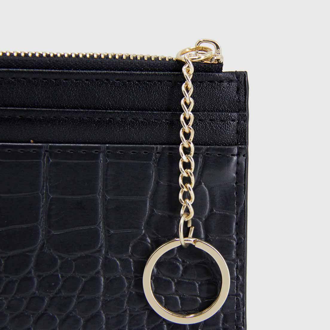 Tarjetero monedero porta tarjetas piton negro 0096-2