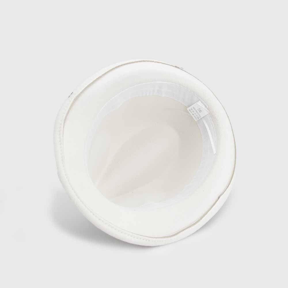 Sombrero fedora fieltro blanco 0087BL-1