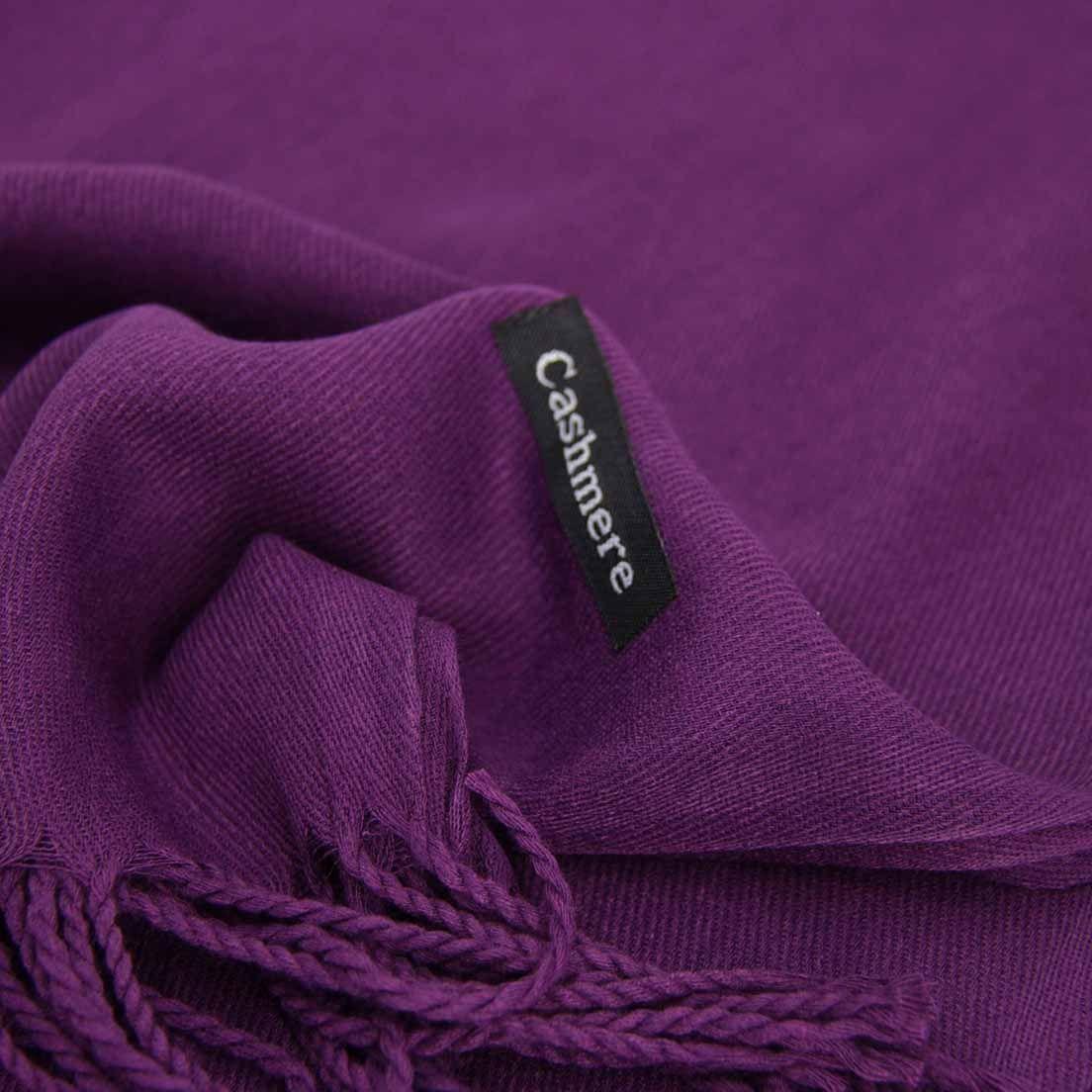 Bufanda cashmere delgada morado 0016MO-1