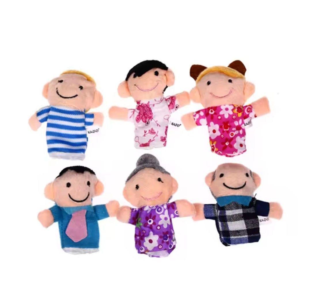 Títeres infantil para dedos 6 unidades familia 0037FA-2