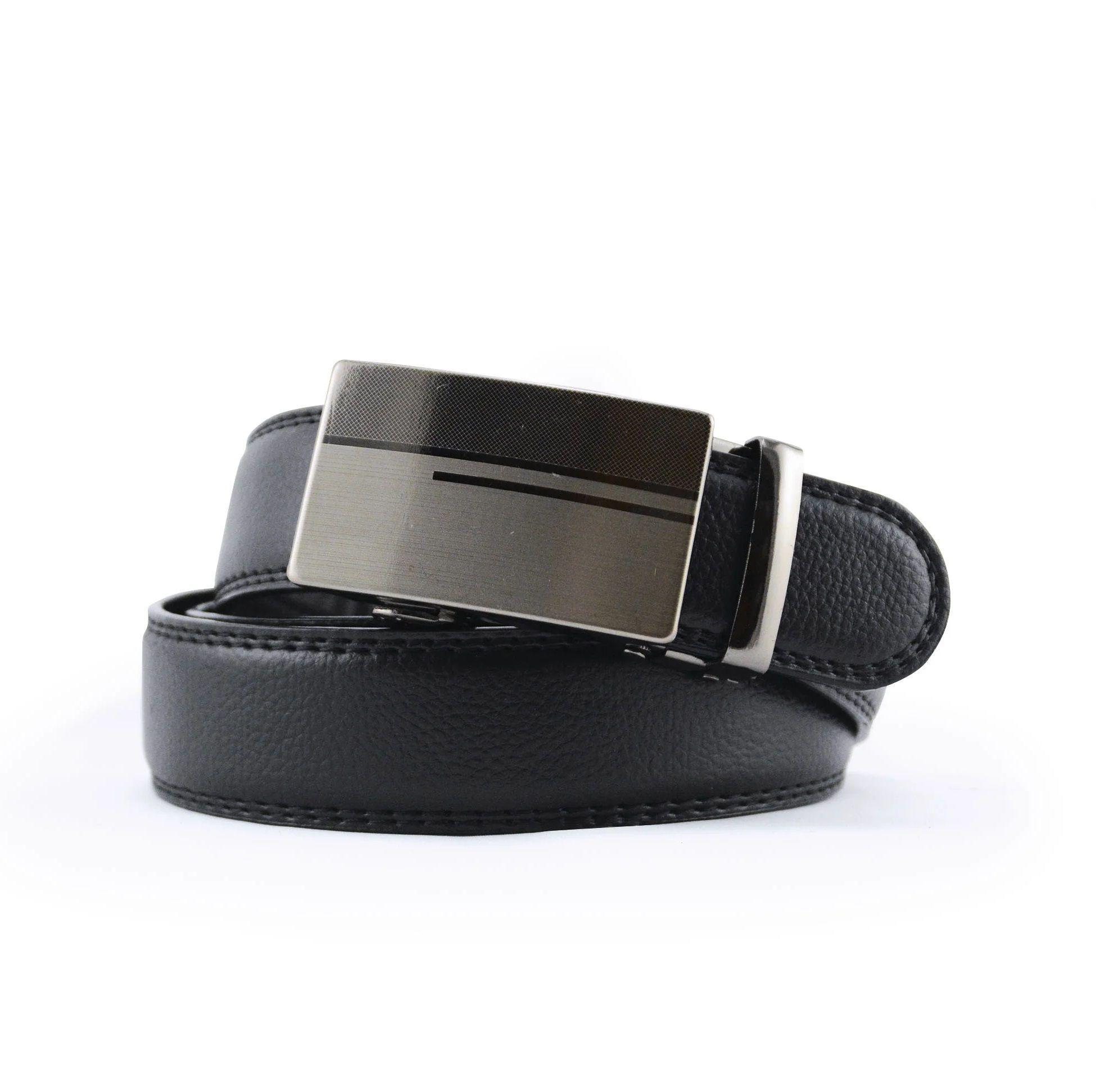 Cinturón de hombre negro automático 0108-0