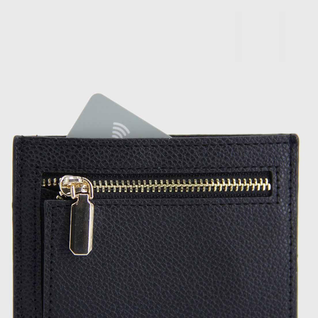Tarjetero monedero porta tarjetas negro 0097-2