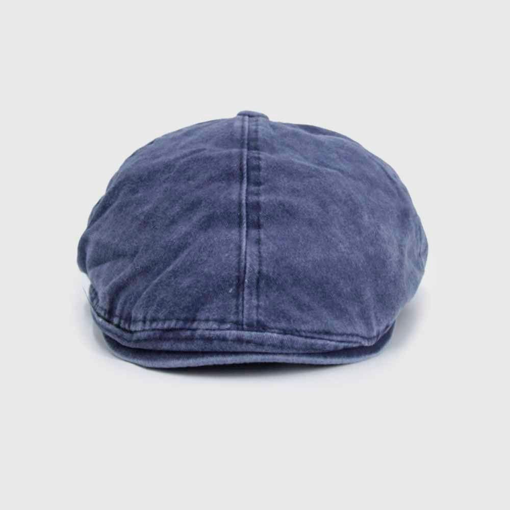 Boina hombre duckbill algodón prelavado azul marino 0042AZM-1