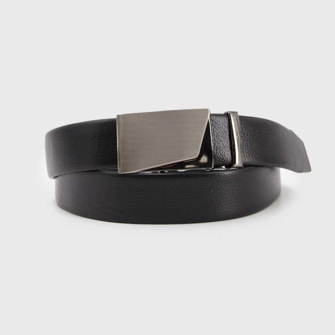 Cinturón hombre hebilla automática plateado 00245-0