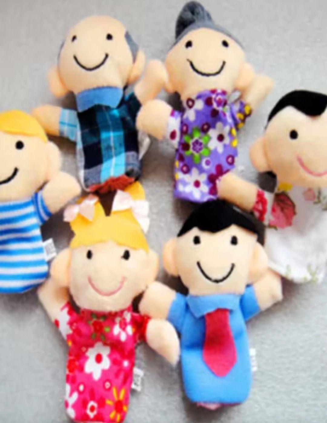 Títeres infantil para dedos 6 unidades familia 0037-3