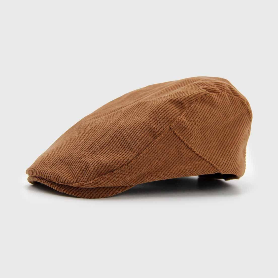 Boina hombre inglesa cotelé camel 0011CM-0