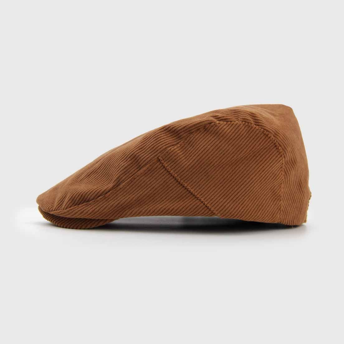 Boina hombre inglesa cotelé camel 0011CM-1