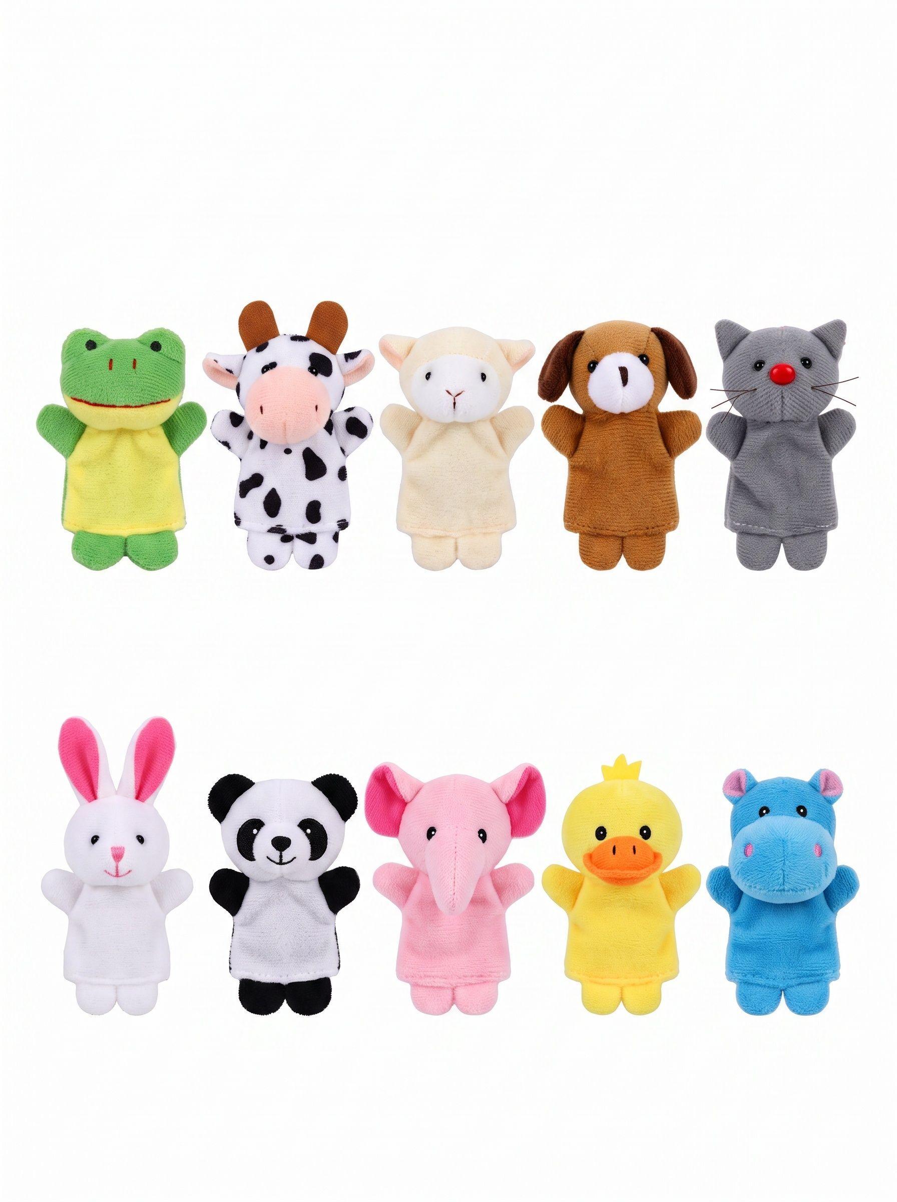 Títeres infantil para dedos 10 unidades animales 00164AN-1