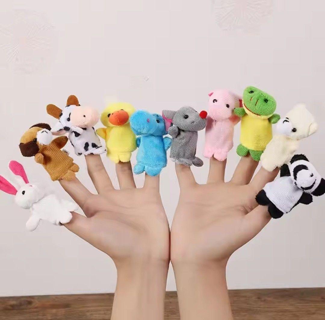 Títeres infantil para dedos 10 unidades animales 00164AN-3