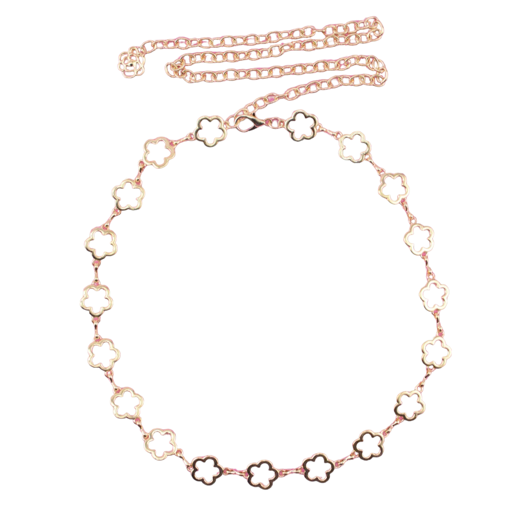 Cinturón de cadena flor mujer 0082-0