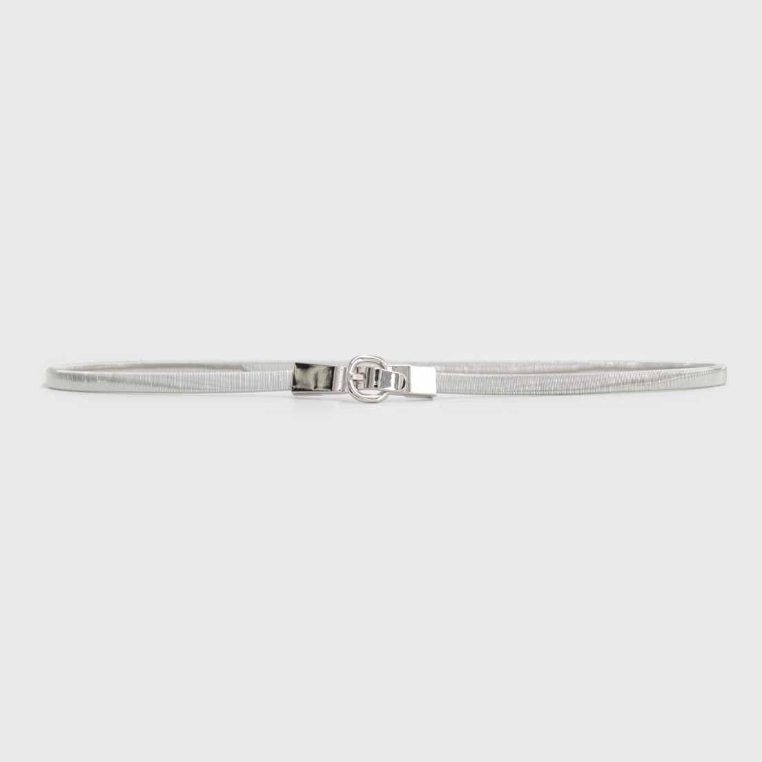 Cinturón resorte mujer plateado 0040PL-0