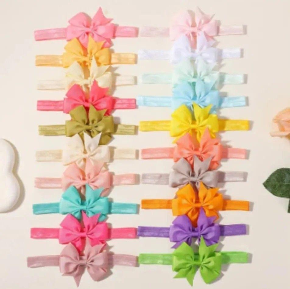 Cintillo diadema con lazos grandes para bebe multicolor 20 unidades 00270MU2-2
