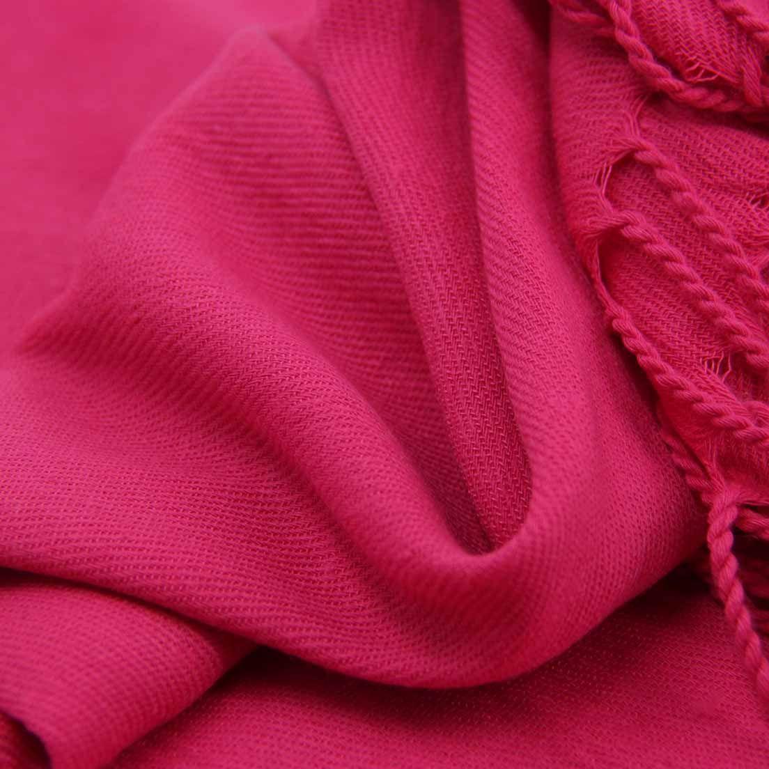Bufanda cashmere delgada fucsia 0016FU-1