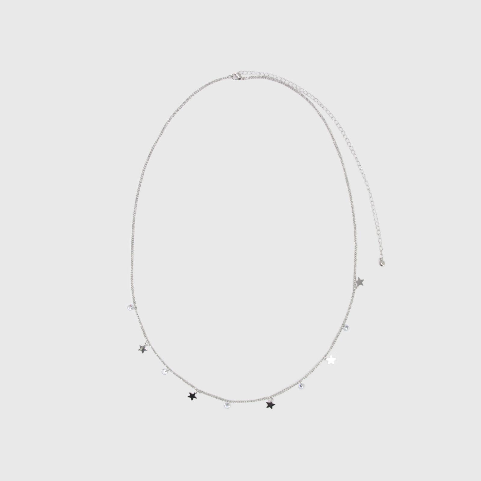 Cinturón de cadena plateado estrellas mujer 0048PL-0