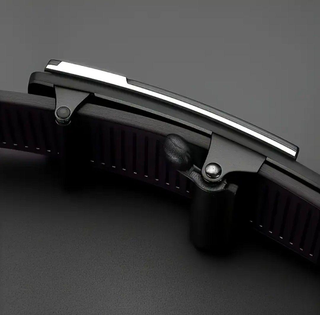 Cinturón hombre hebilla automática triangulo plateado 00230PL-3
