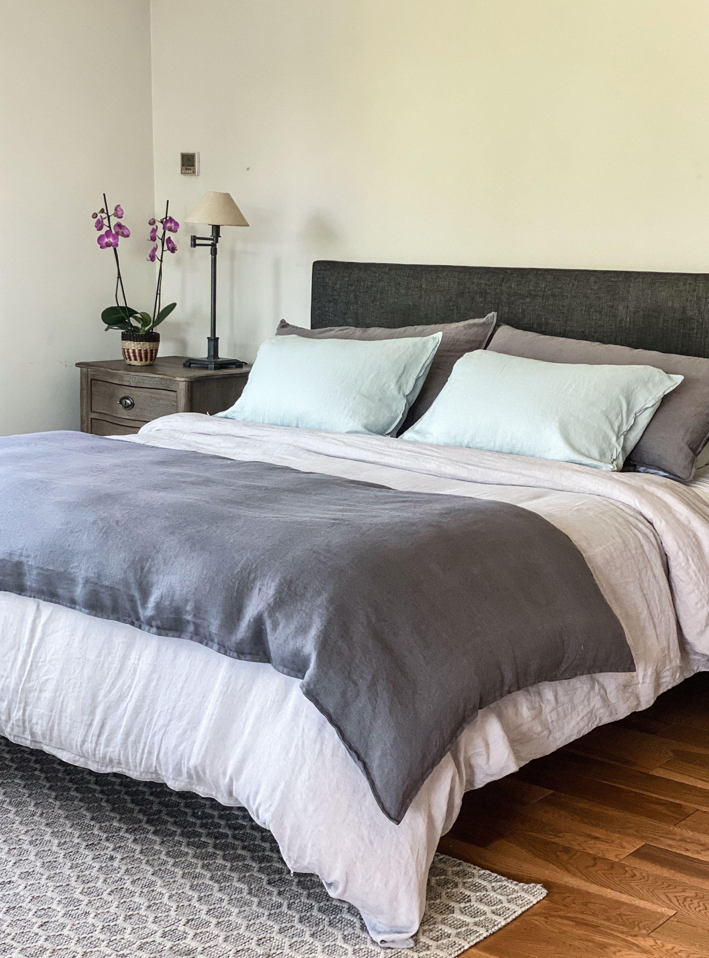 Piecera Loa XL Lino Grueso - 240x100 cms - Gris Oscuro-2