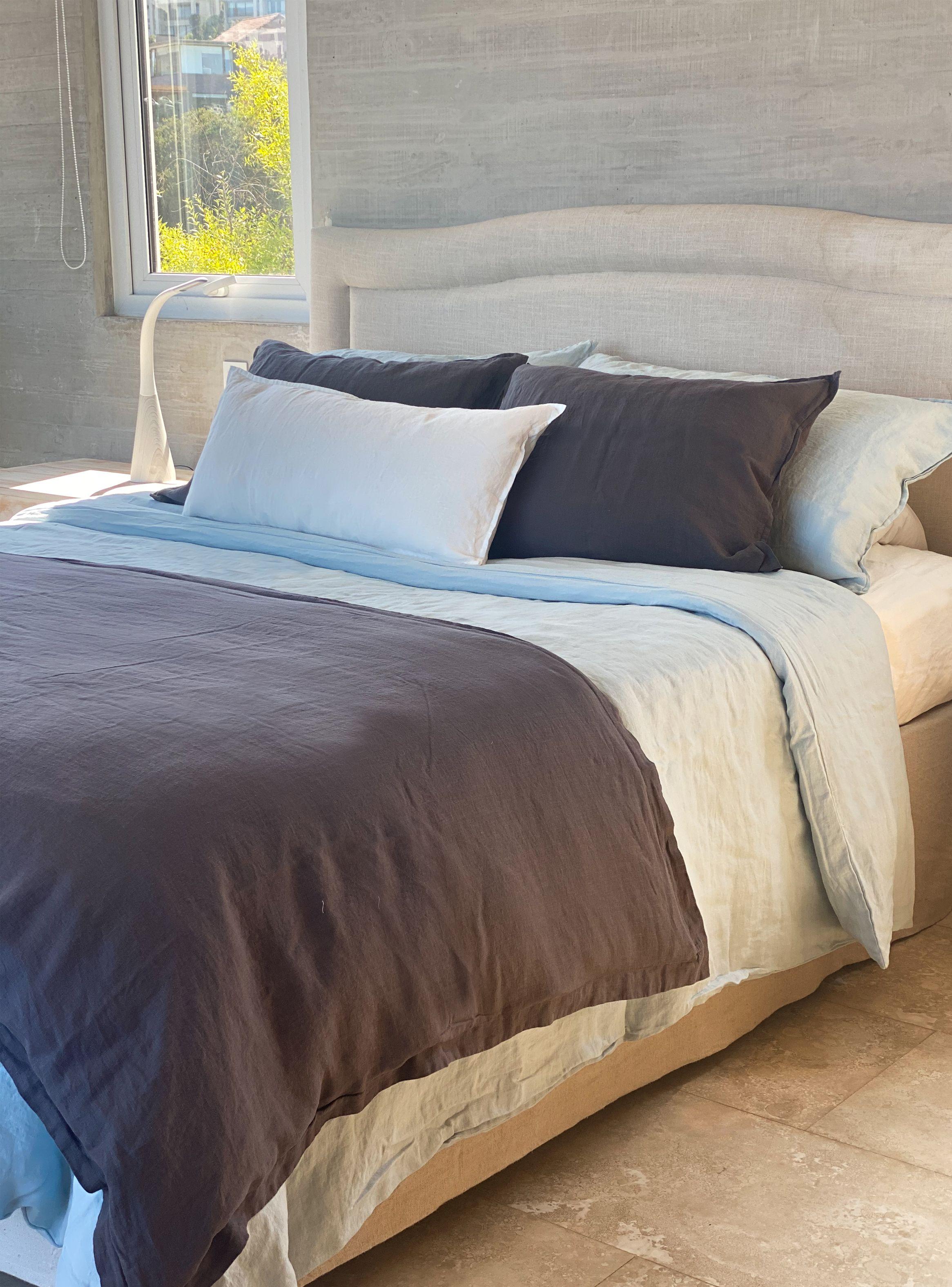 Piecera Lino Maxi - 245x100 cms - Gris Oscuro - Naturalino-4