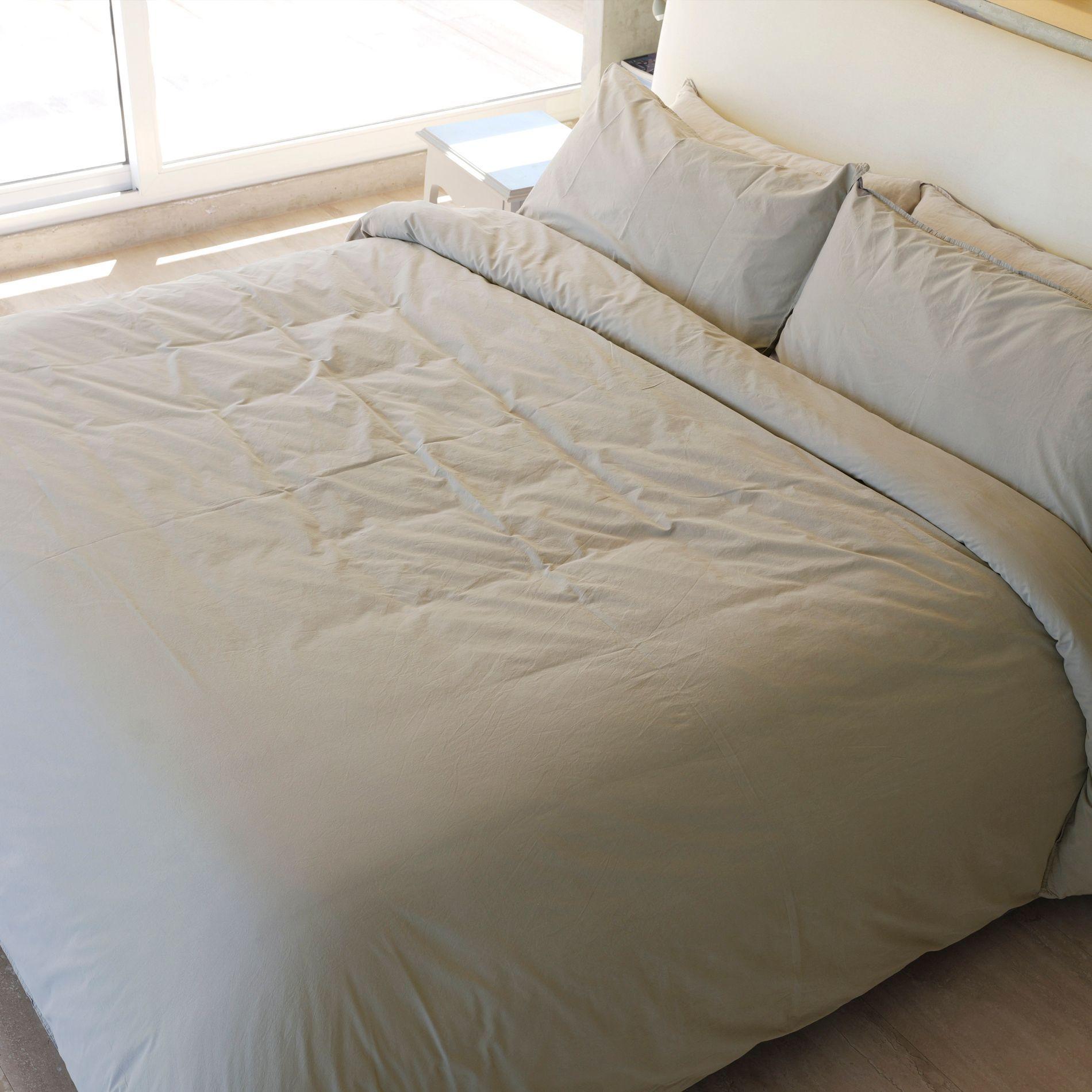 Funda Plumón Percal King Beige-3