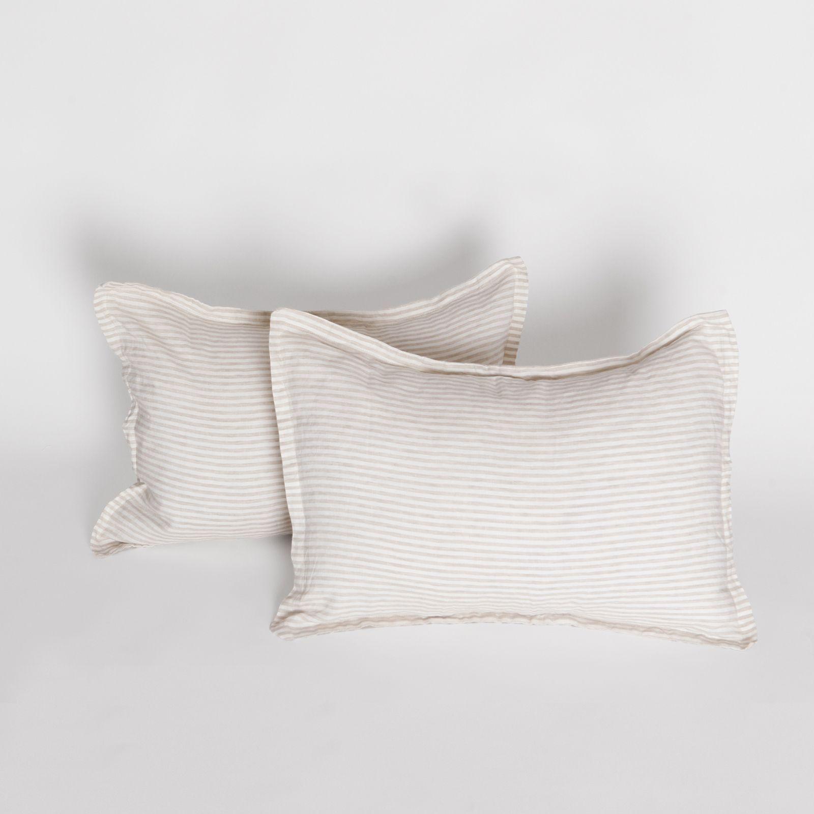 Funda Cojín Andes 40x60 Beige Lineas-2