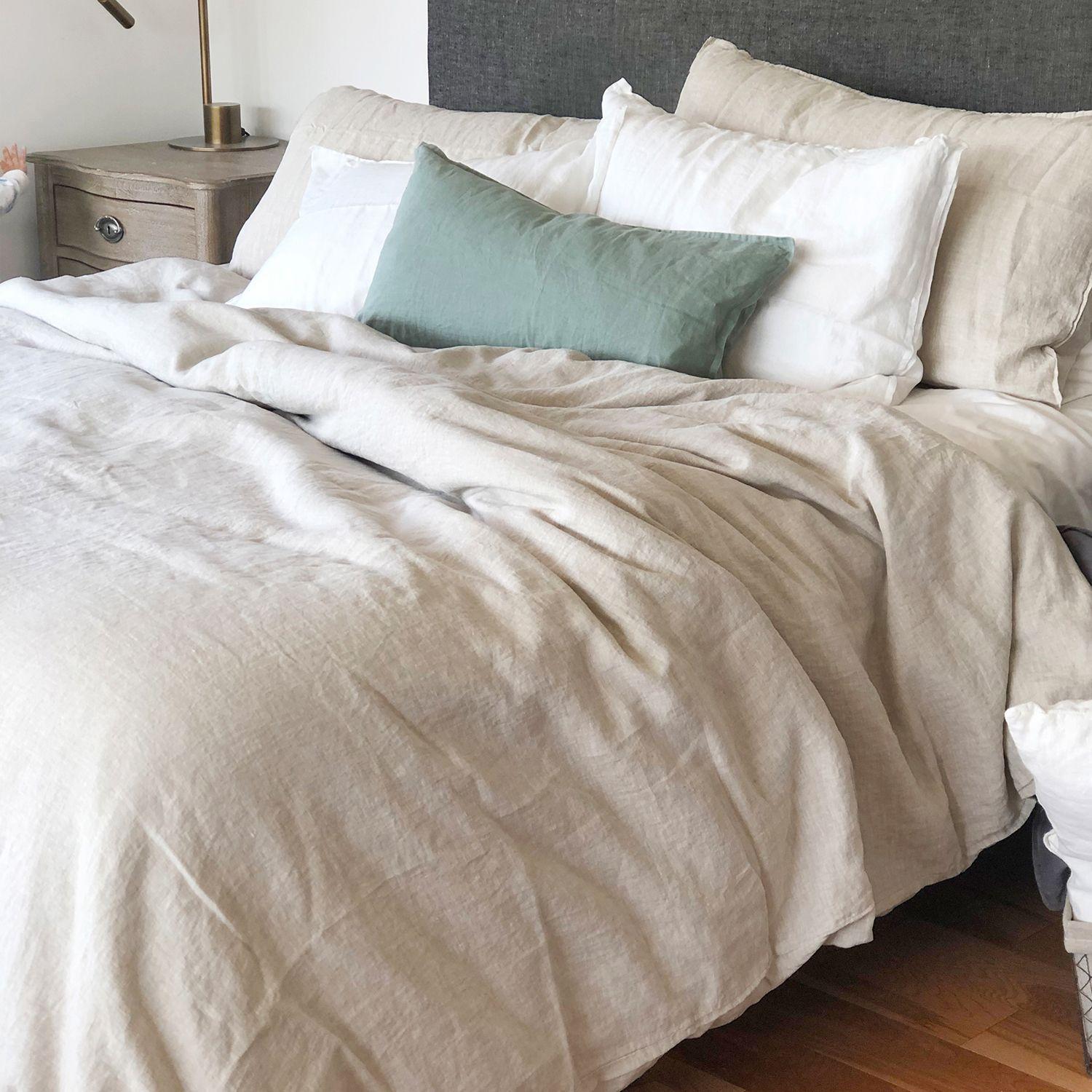Funda de Plumón Lino Super King Hueso-3