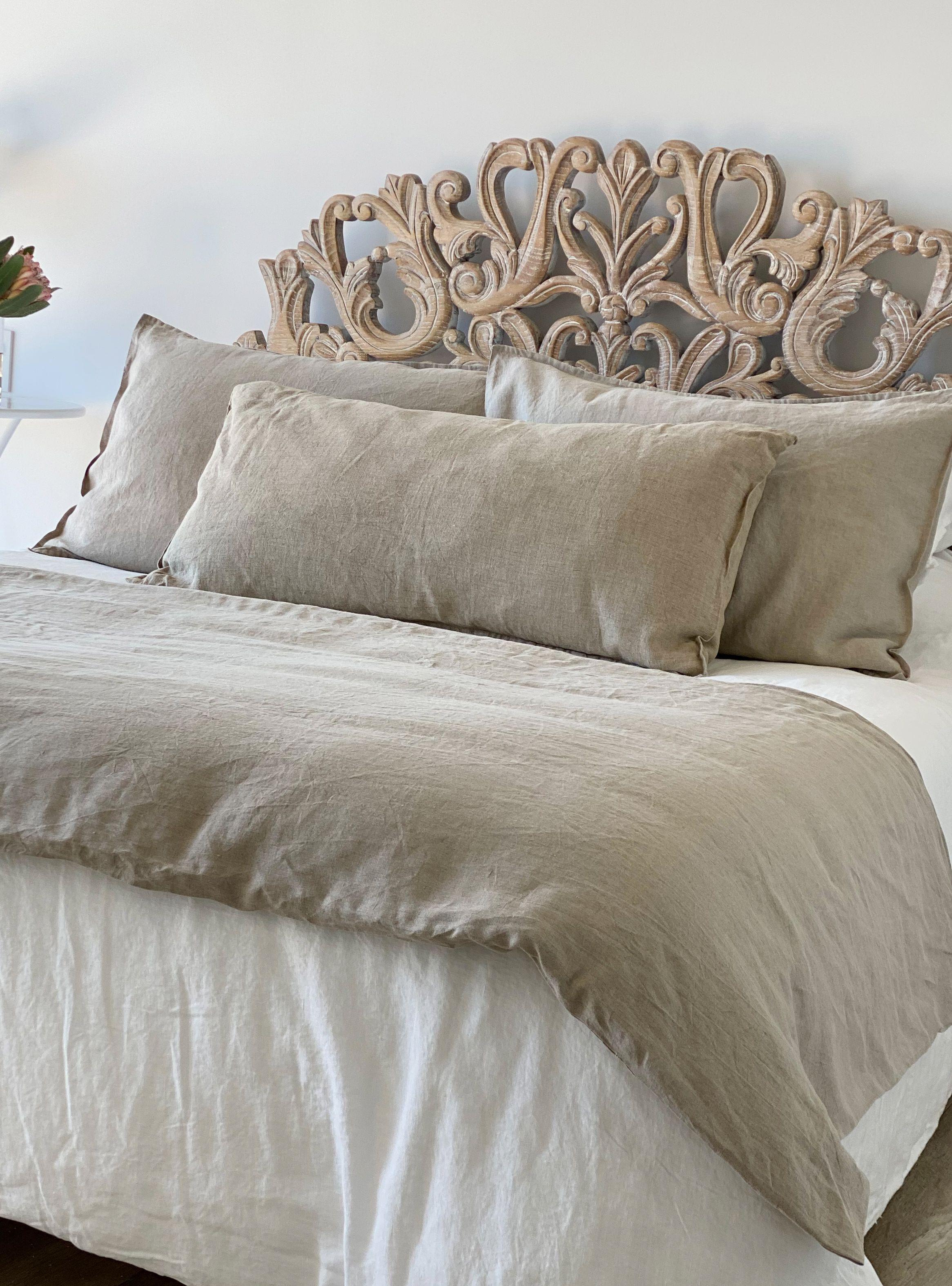 Cojín Mayo 45x100 Lino Grueso Beige-2