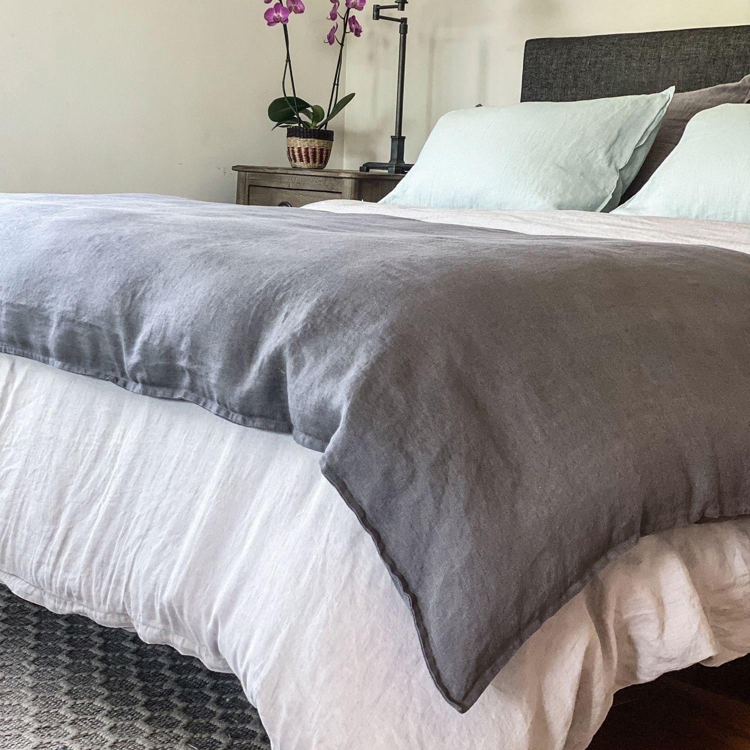 Piecera Loa XL Lino grueso Gris Oscuro-2