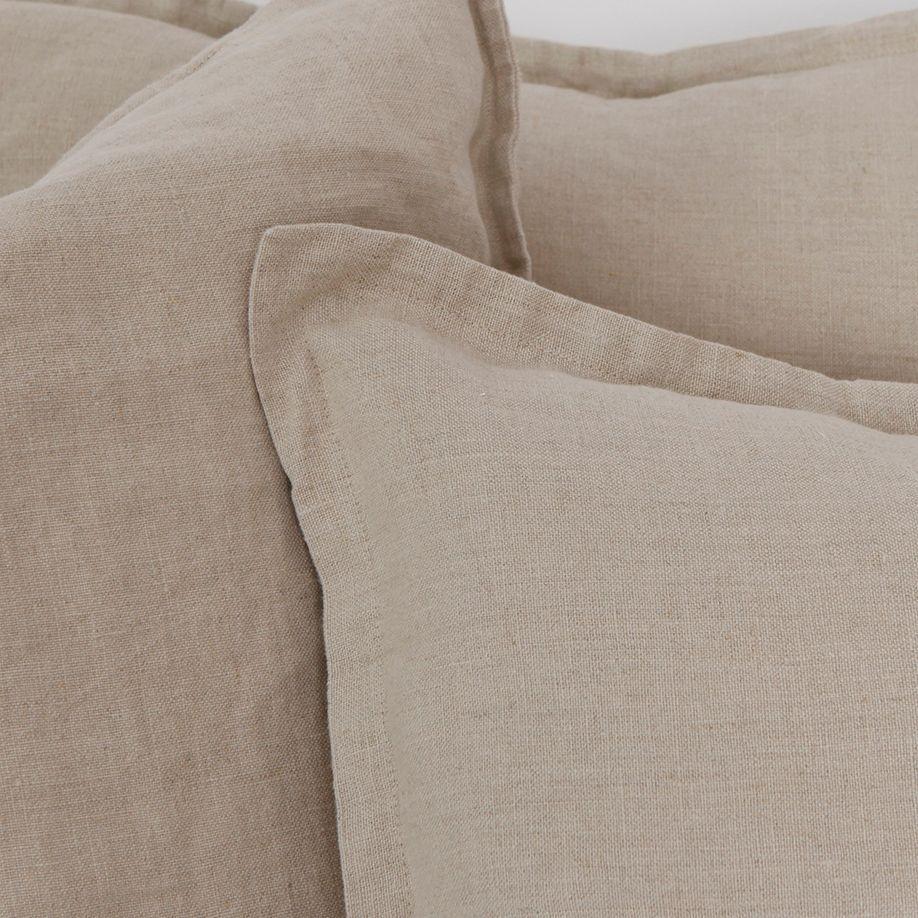 Funda Cojín Andes 40x60 cm Beige Lino grueso-2