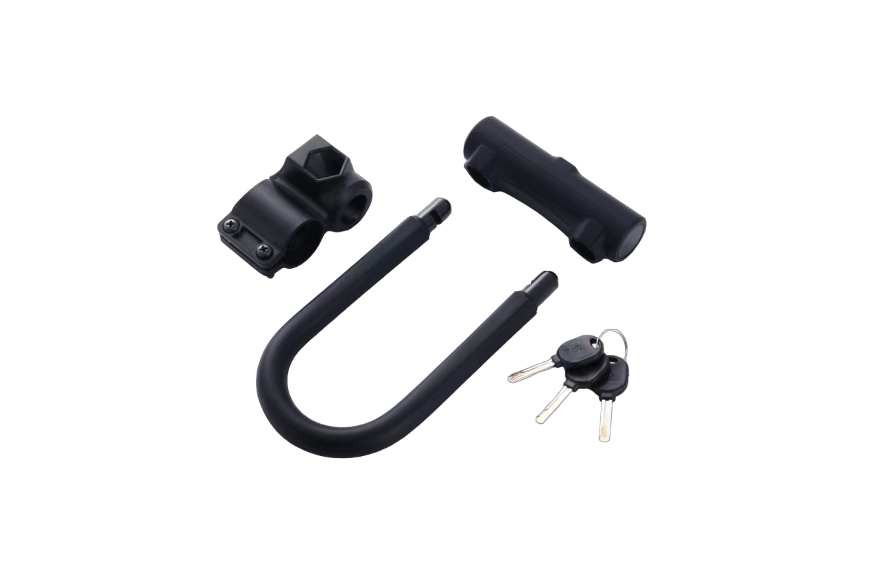 Candado Para Bicicleta O Scooter U-lock Resistente Con Cable-1