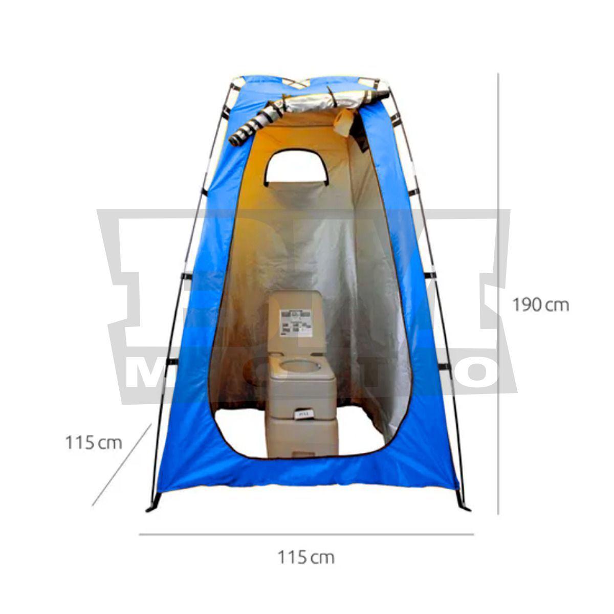 Kit Camping Baño Químico Portátil 20lt  Ducha Solar  Carpa-2