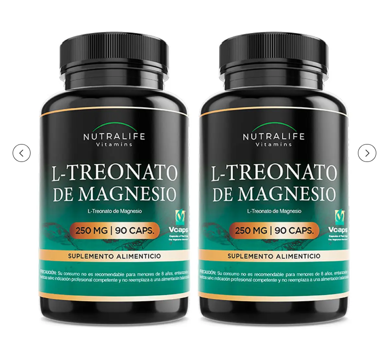 L Treonato De Magnesio Lf 180 Capsulas 250mg 2x90-0