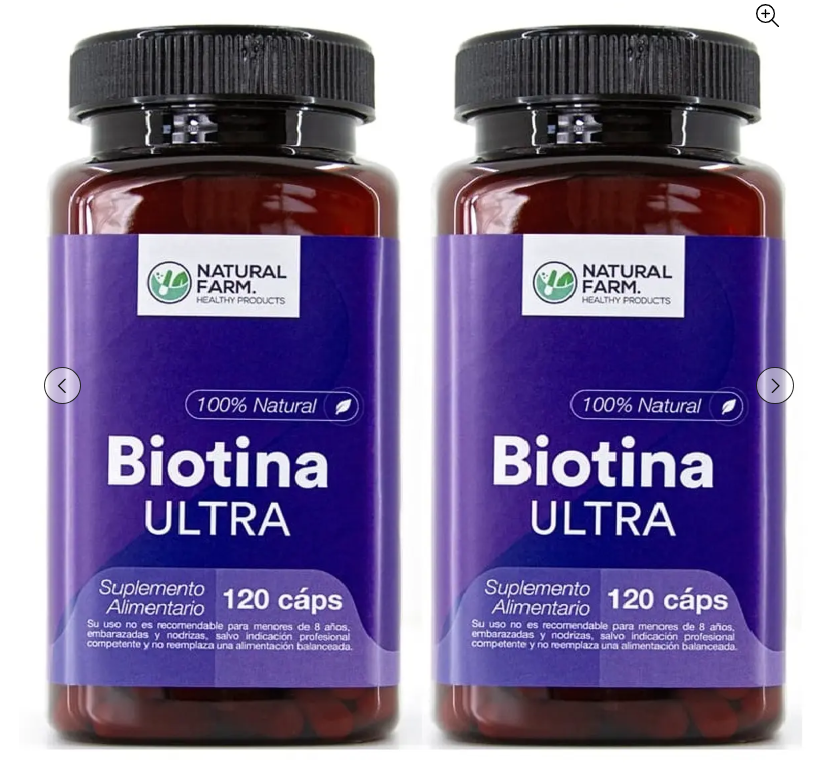 Pack 2 Biotina Ultra Nf 240 Capsulas 2x120 Caps-0