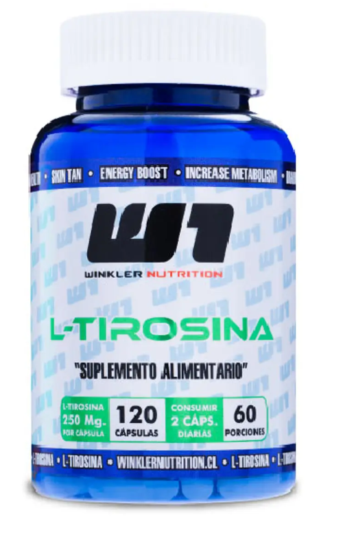 L Tirosina 120 Capsulas 1 Frasco Winkler.-0