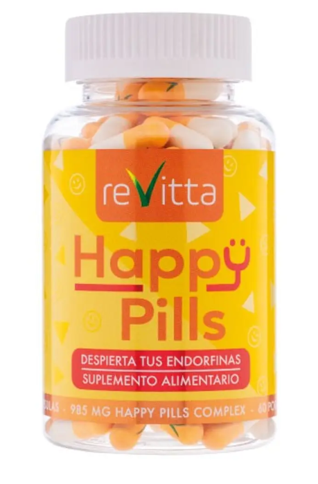 Happy Pills 180 Caps 1 Frasco Revitta. Recuperacion-0